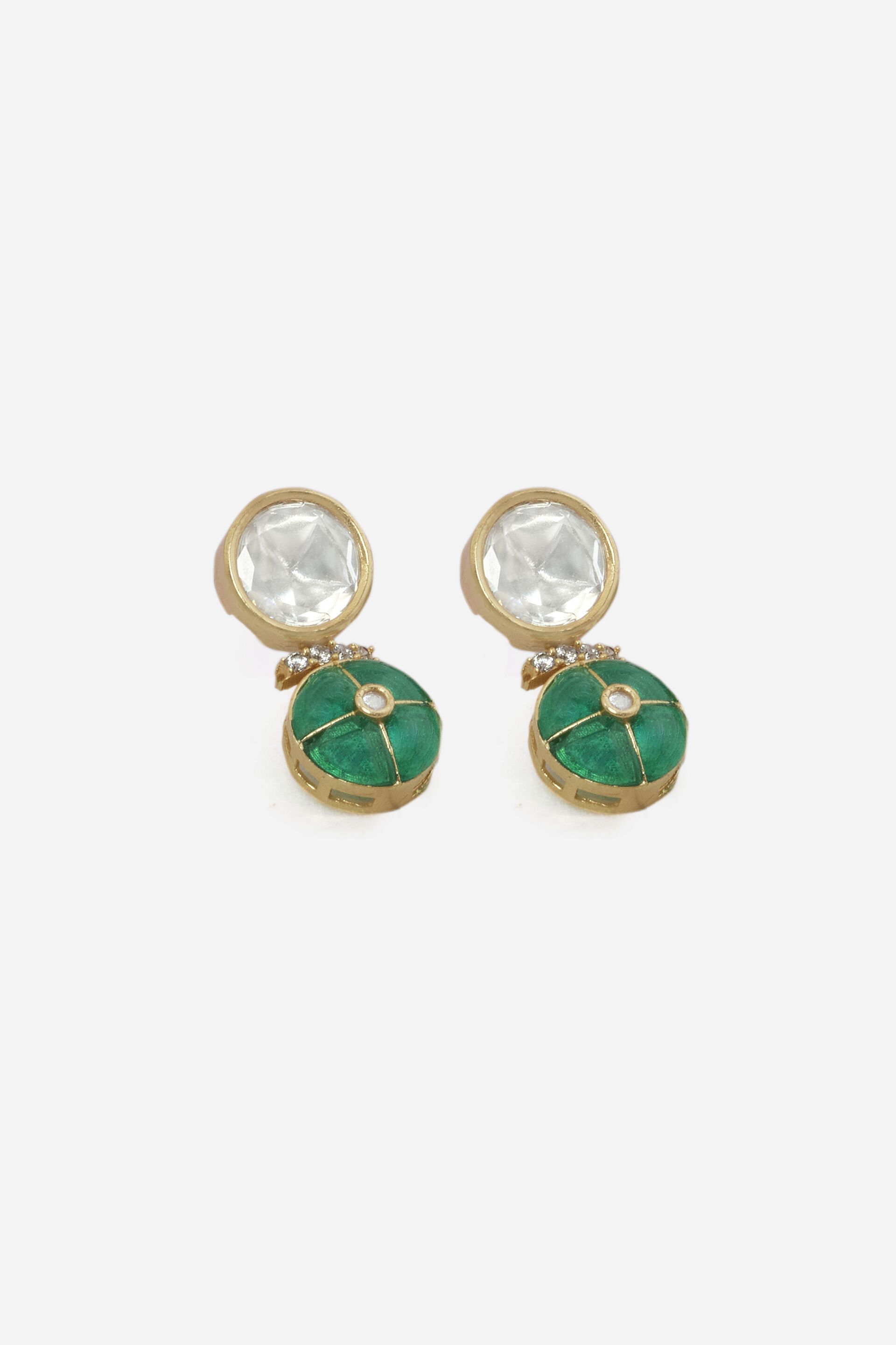 Green Drop Earrings, , image 2